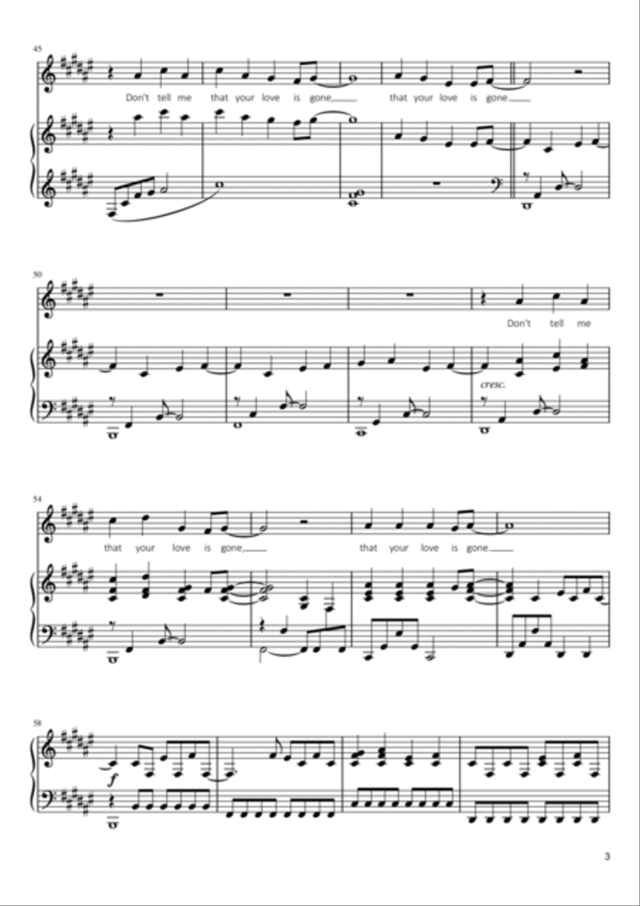 Love Is Gone Voice scores gallery preview page 3