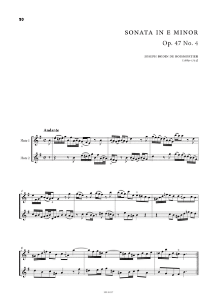 Six flute sonatas, op.47