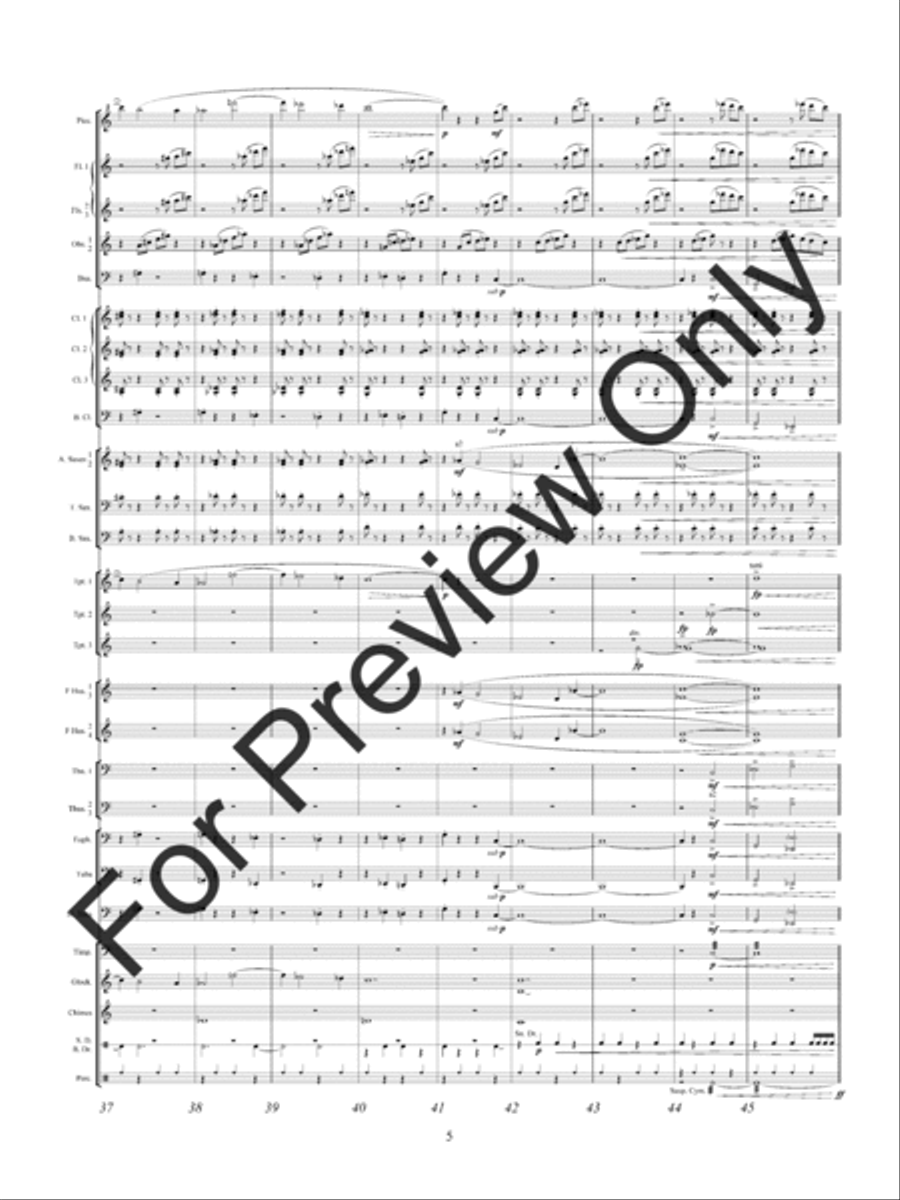 Shards Of Glass Concert Band scores gallery preview page 8