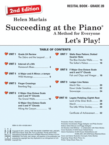 Succeeding at the Piano, Recital Book - Grade 2B (2nd Edition)