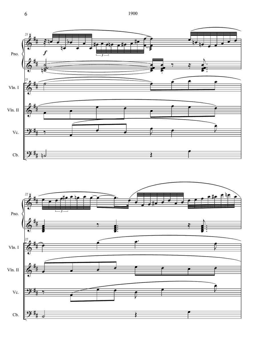 1900's Theme Small Ensemble scores gallery preview page 6