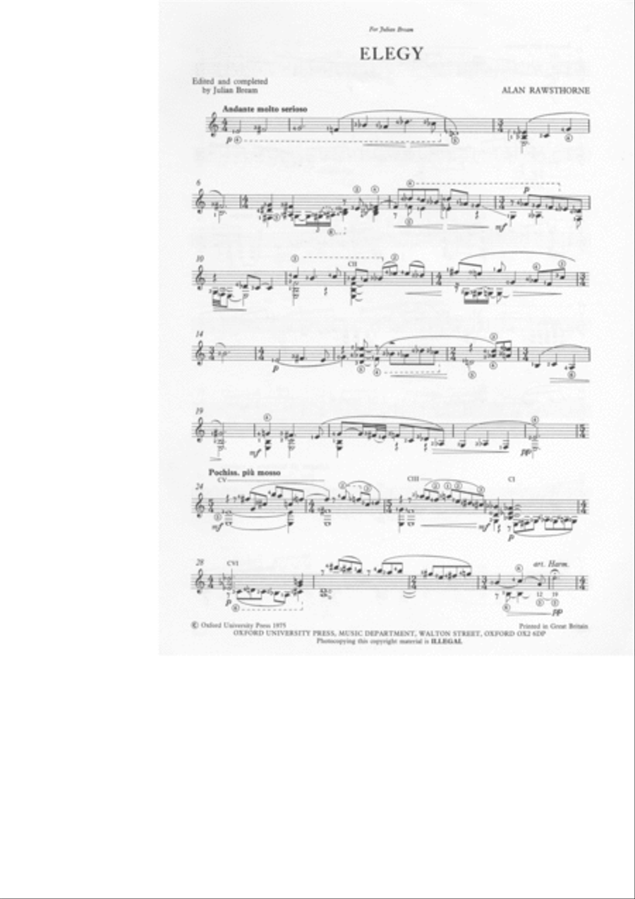 Elegy for Guitar Elegy for Guitar Guitar Solo scores gallery preview page 2