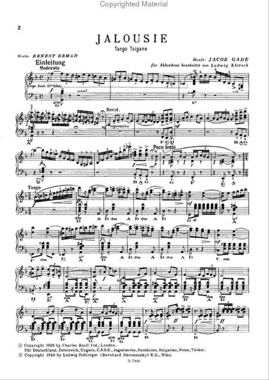 Jalousie Accordion scores gallery preview page 2