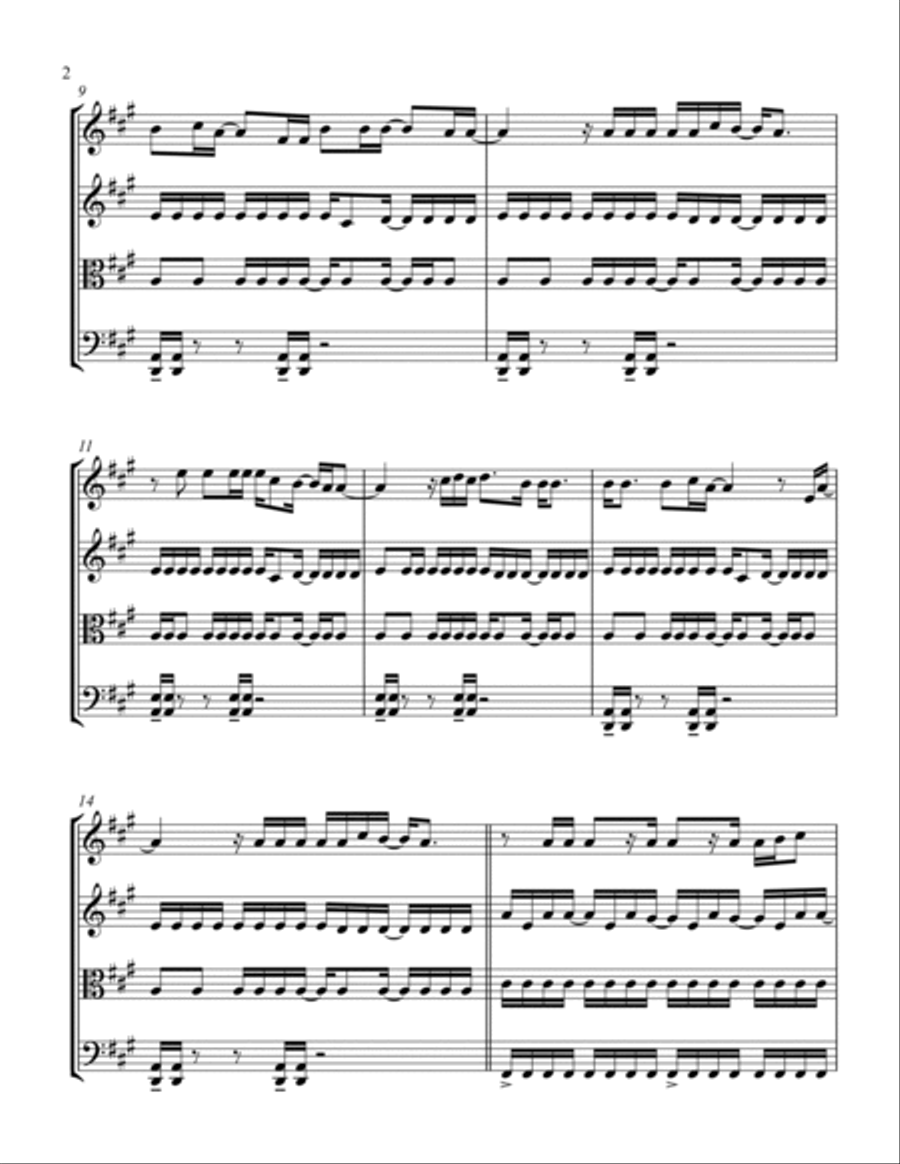 After Midnight String Quartet scores gallery preview page 2