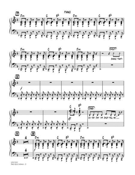 Party Rock Anthem - Piano