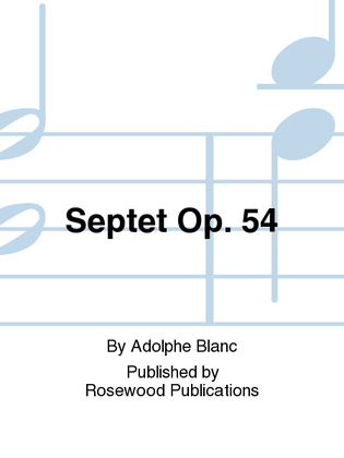Book cover for Septet Op. 54