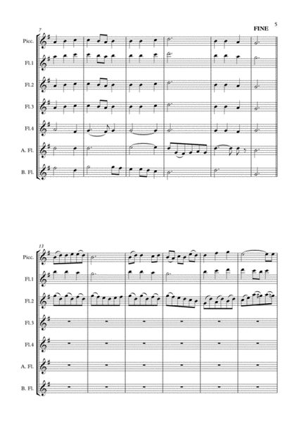 Four European Folk Songs arr. flute choir image number null