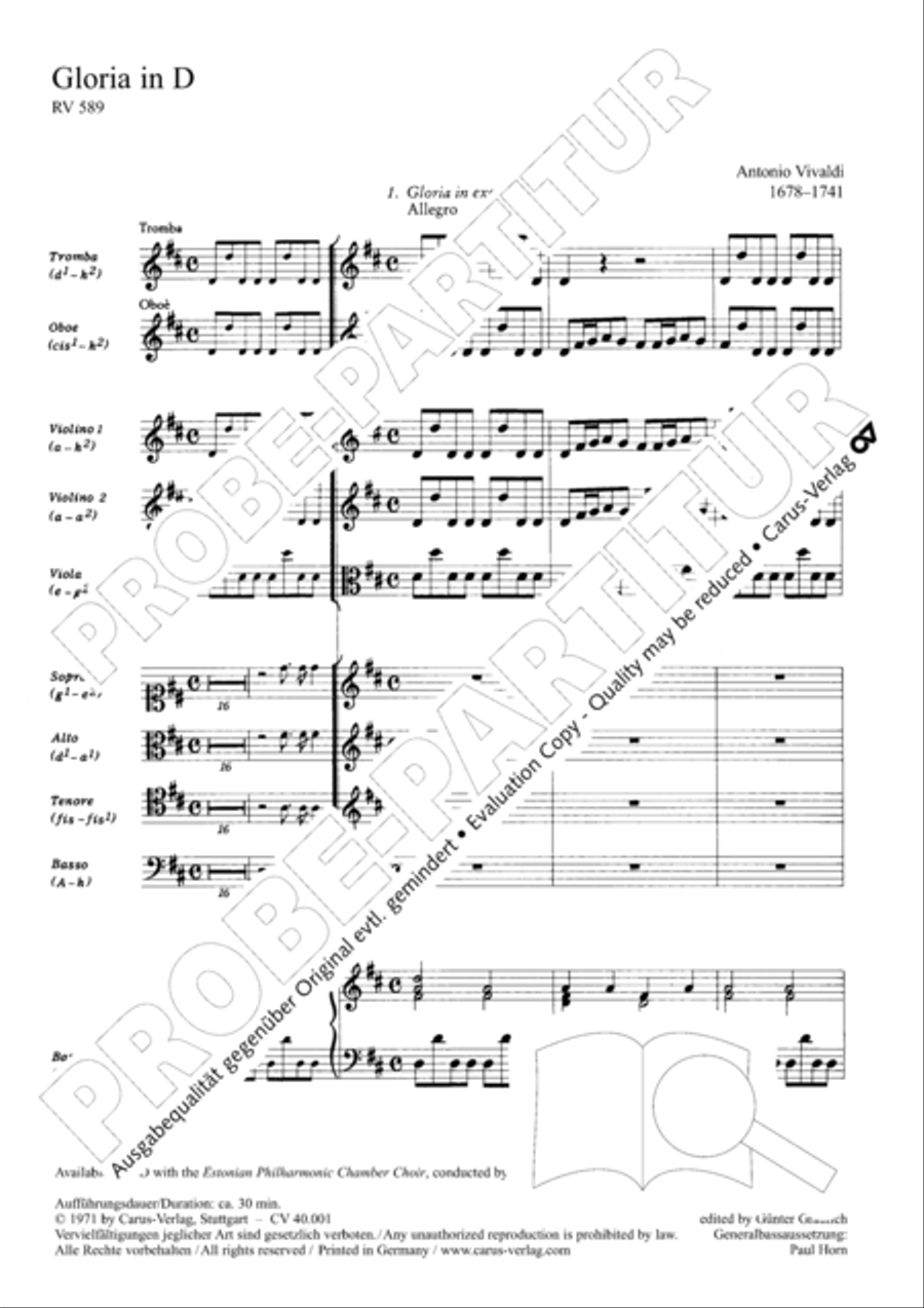 Gloria in D SSA scores gallery preview page 8