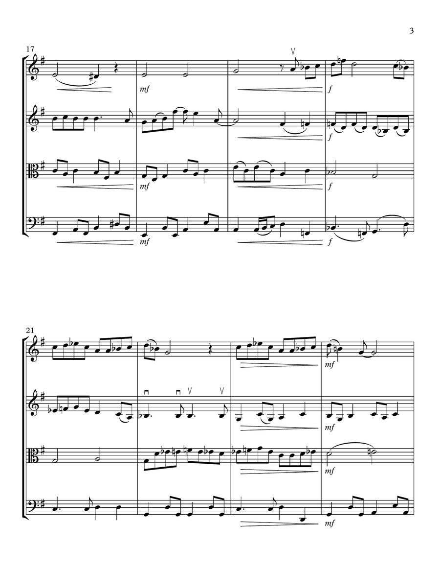Here, There And Everywhere String Quartet scores gallery preview page 3