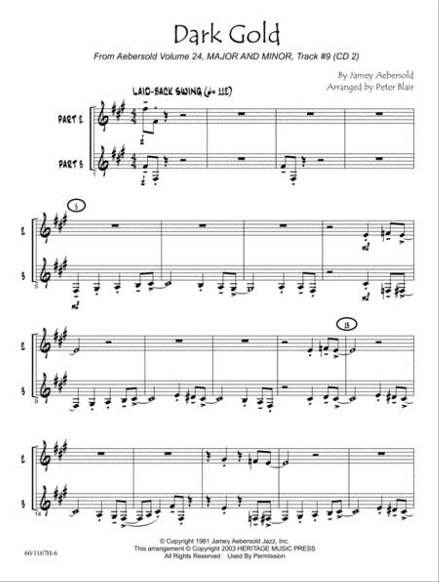 Aebersold for Everyone - Clarinet Jazz Ensemble scores gallery preview page 6