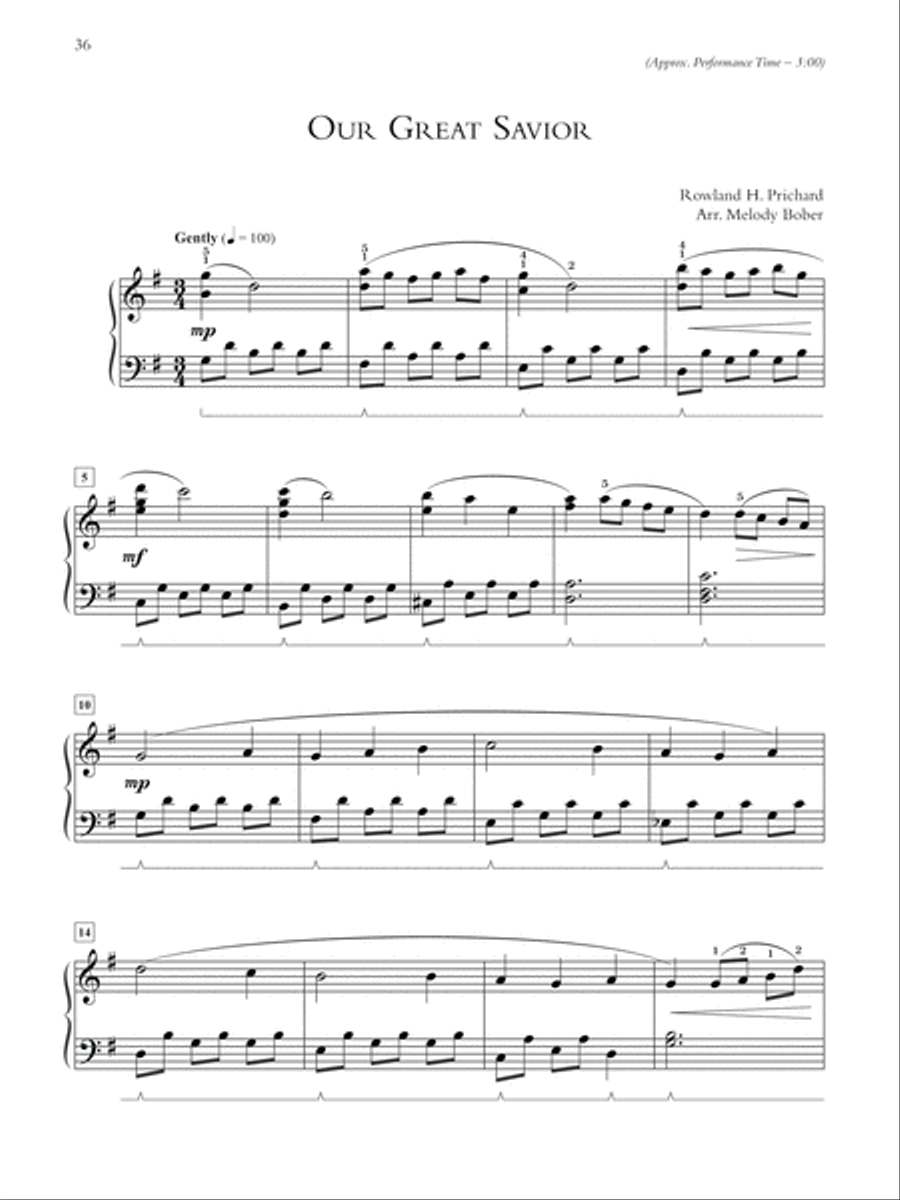 A Call to Worship Piano Solo scores gallery preview page 6