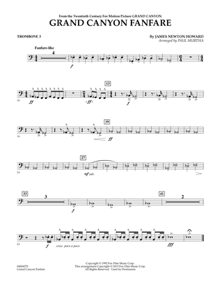 Grand Canyon Fanfare - Trombone 3