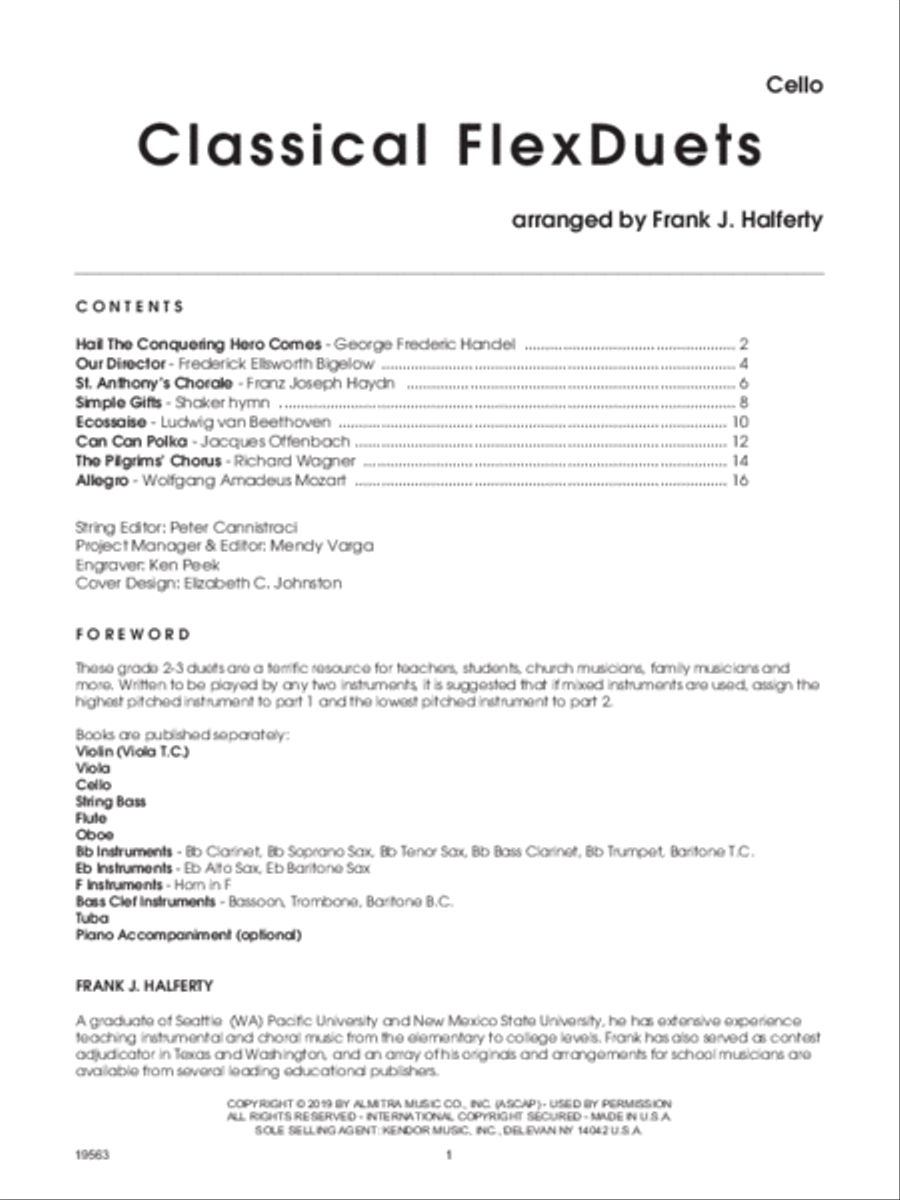 Classical FlexDuets - Cello String Duet scores gallery preview page 2