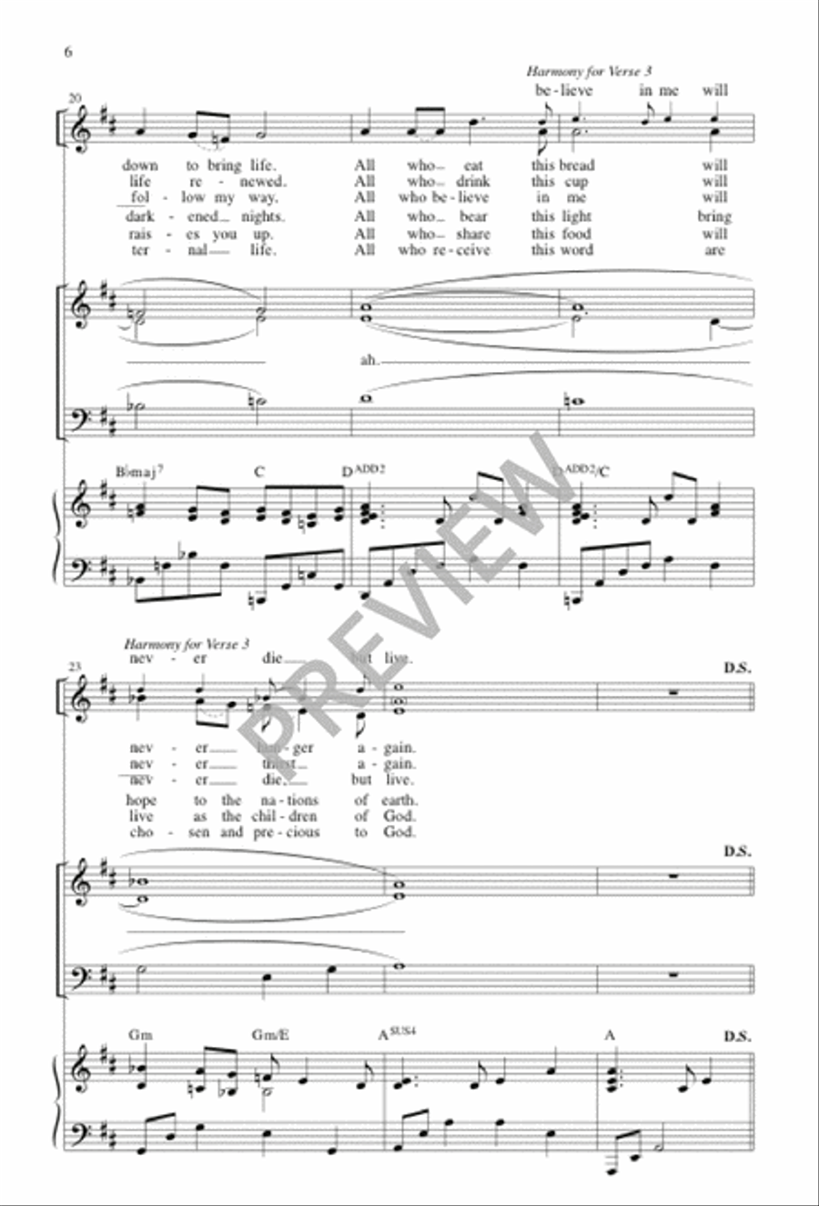 Come Feast at This Table 3-Part scores gallery preview page 5