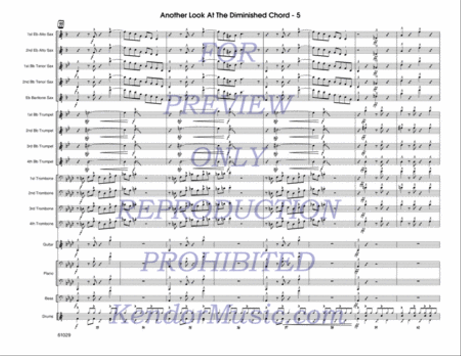 Another Look At The Diminished Chord (Full Score) Jazz Ensemble scores gallery preview page 6