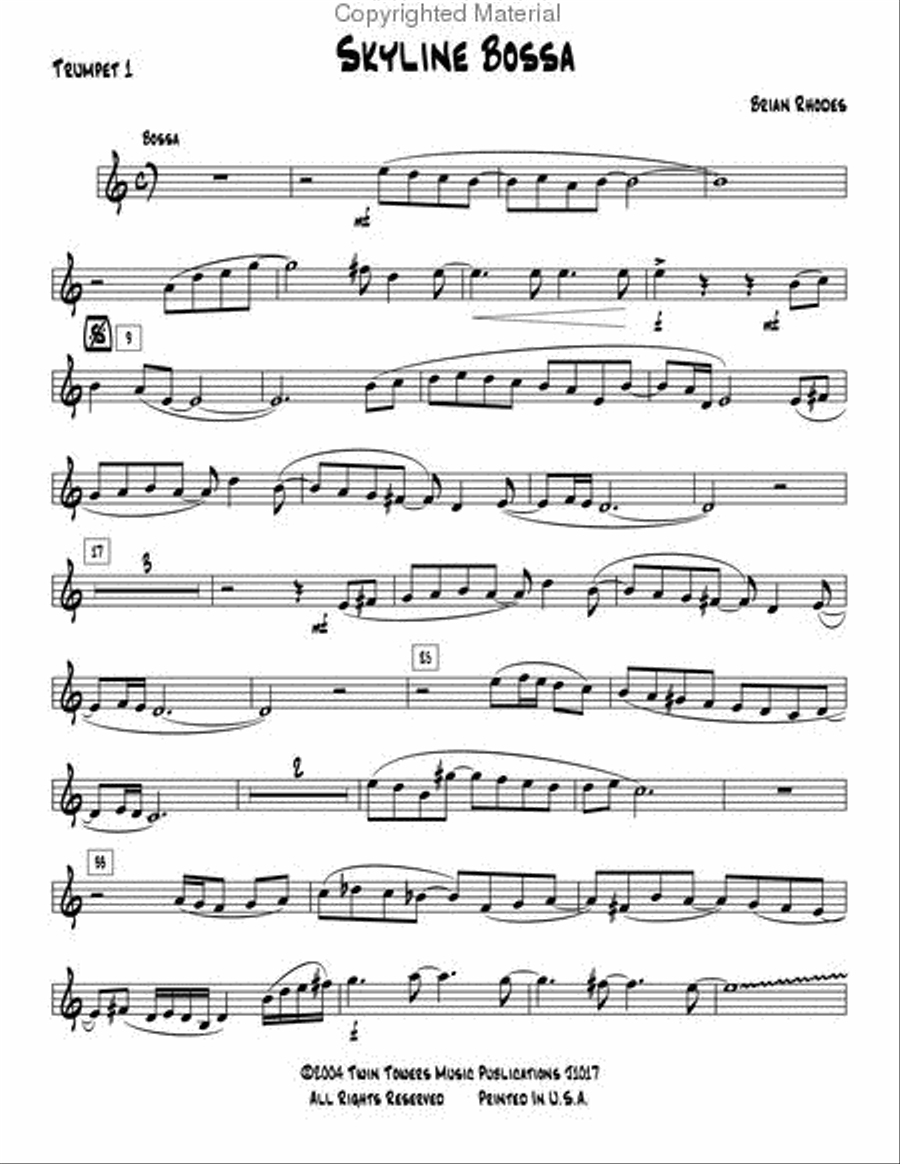 Skyline Bossa Jazz Ensemble scores gallery preview page 17