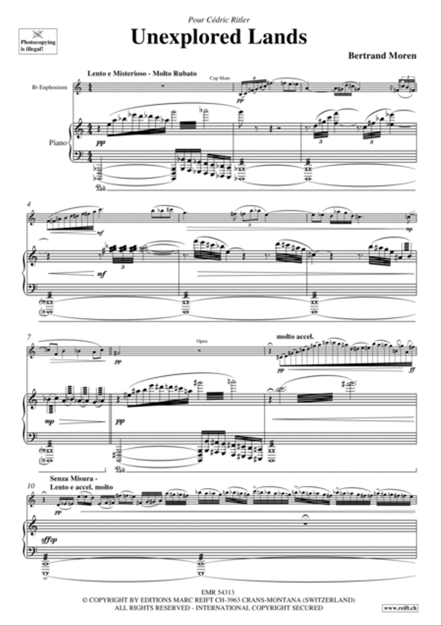 Unexplored Lands Unexplored Lands Euphonium scores gallery preview page 4