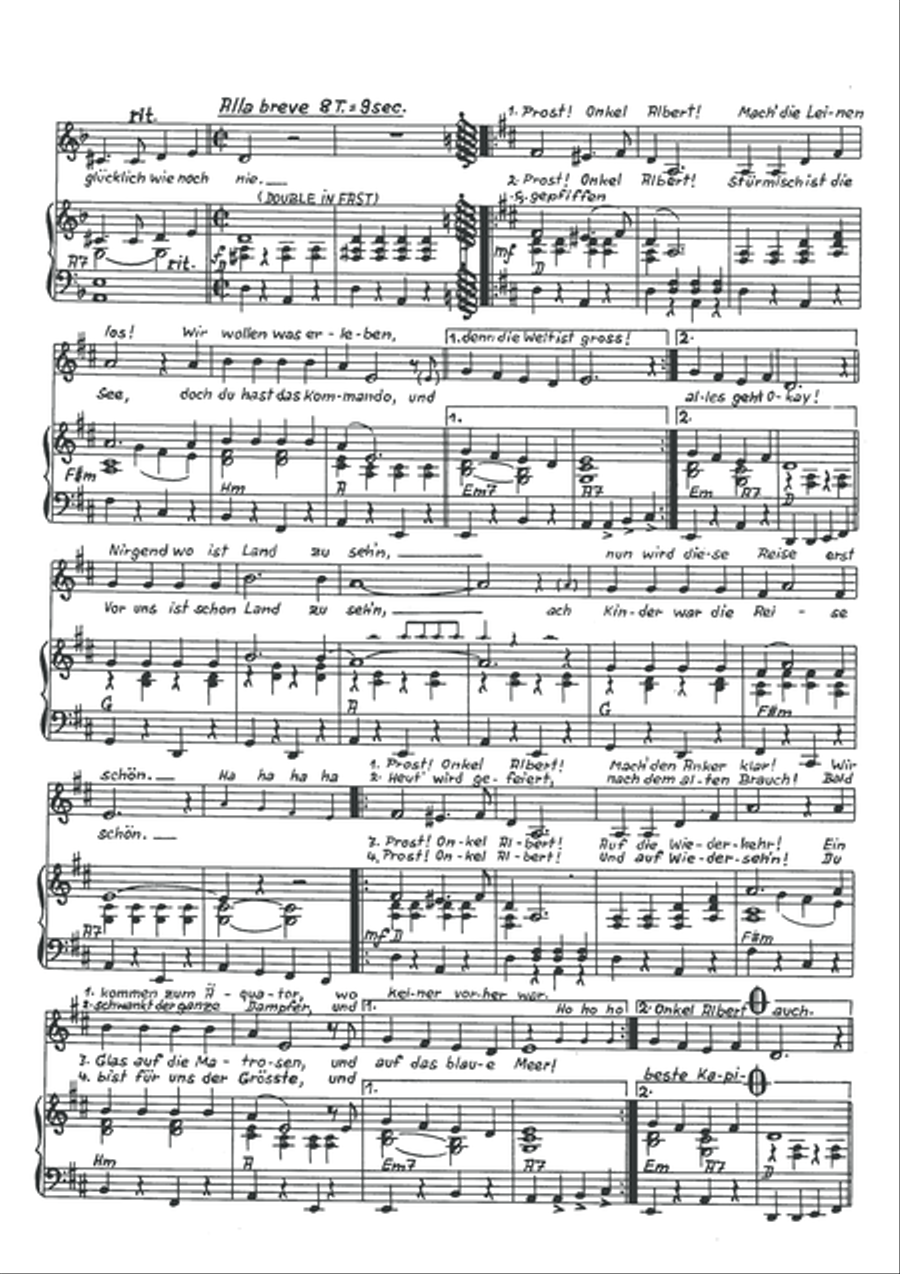 Prost, Onkel Albert! Piano, Vocal scores gallery preview page 4