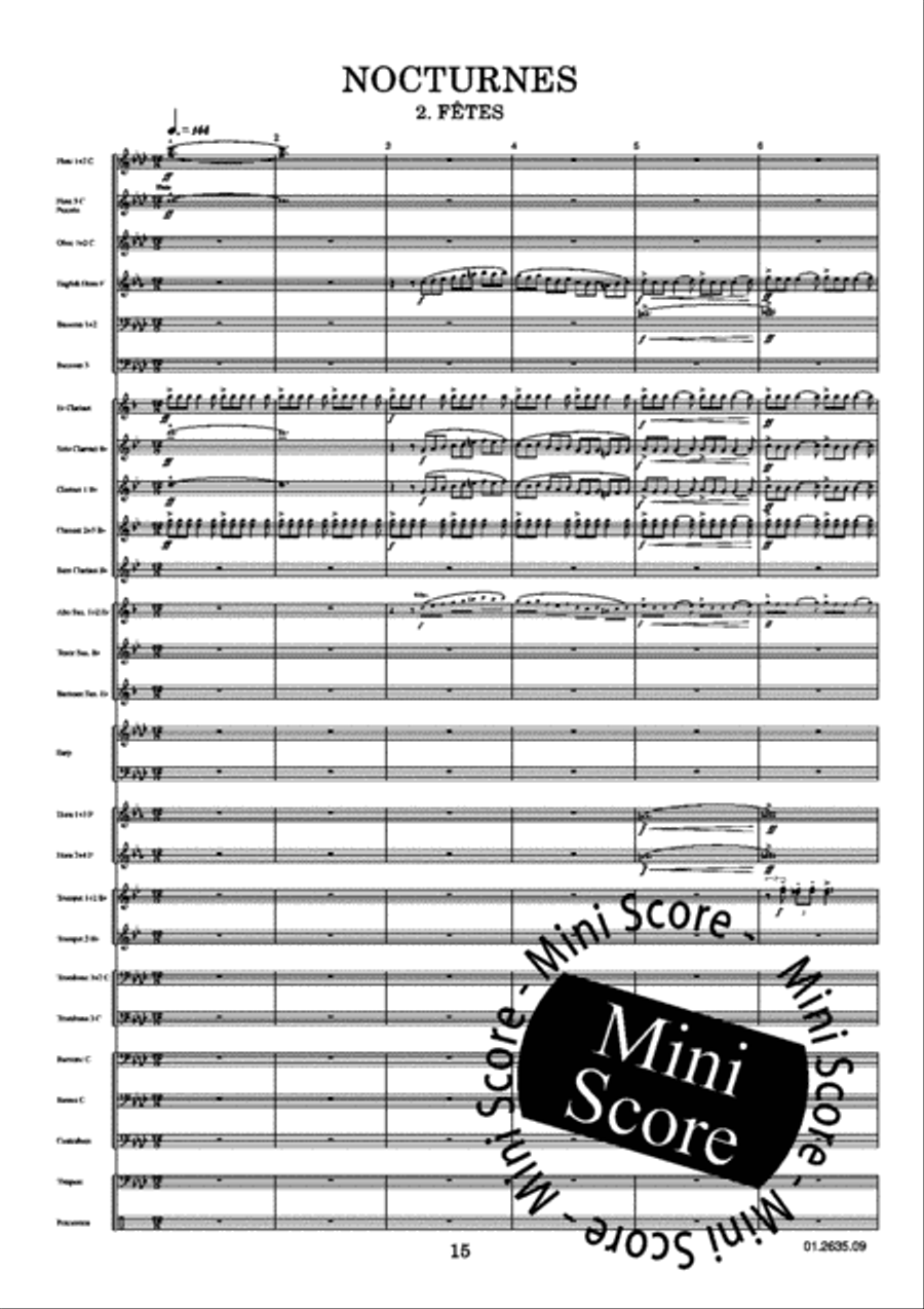 Nocturnes Concert Band scores gallery preview page 17
