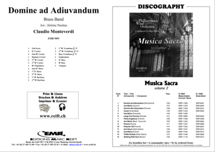Domine ad Adiuvandum Brass Band scores gallery preview page 2