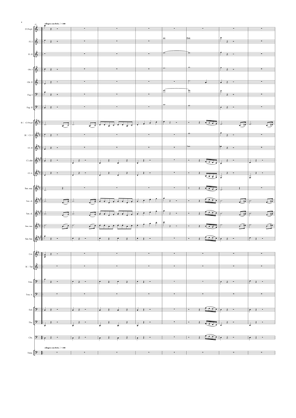 Beethoven Symphony 1° - for concert band - Score Only image number null