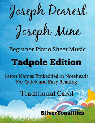 Book cover for Joseph Dearest Joseph Mine Beginner Piano Sheet Music 2nd Edition