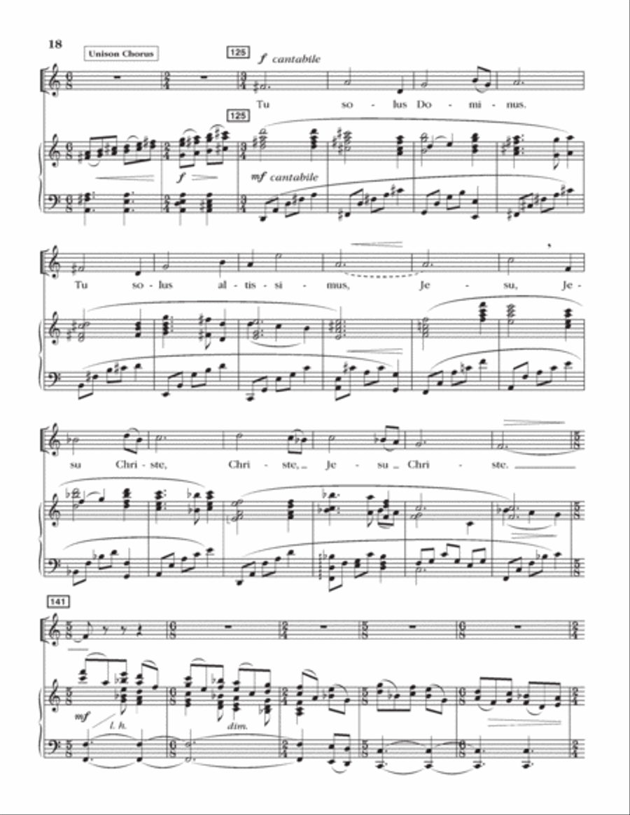 Gloria (SATB Version) (Choral Score) 4-Part scores gallery preview page 21