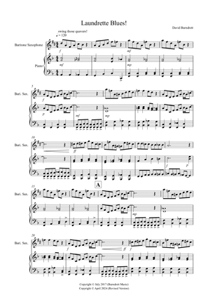 Laundrette Blues! for Baritone Saxophone and Piano