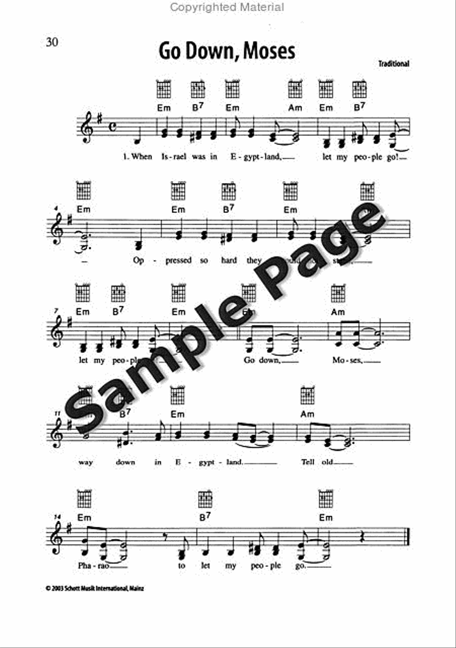 Best of Spirituals & Gospels Acoustic Guitar scores gallery preview page 31