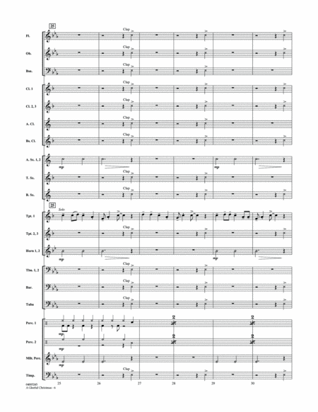 A Gleeful Christmas - Conductor Score (Full Score)