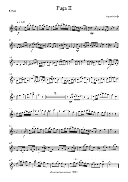 Fugue Nº2 - Double Reed Ensemble image number null