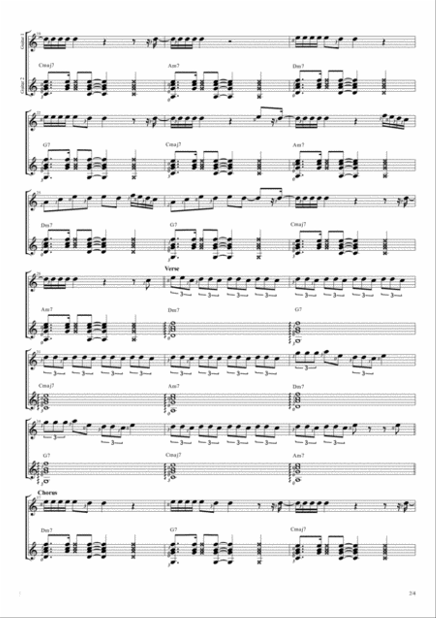 Paris In The Rain Paris In The Rain Guitar Solo scores gallery preview page 2