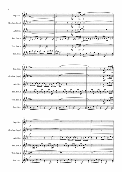 Thriller - Saxophone quintet (SATTB/AATTB) image number null