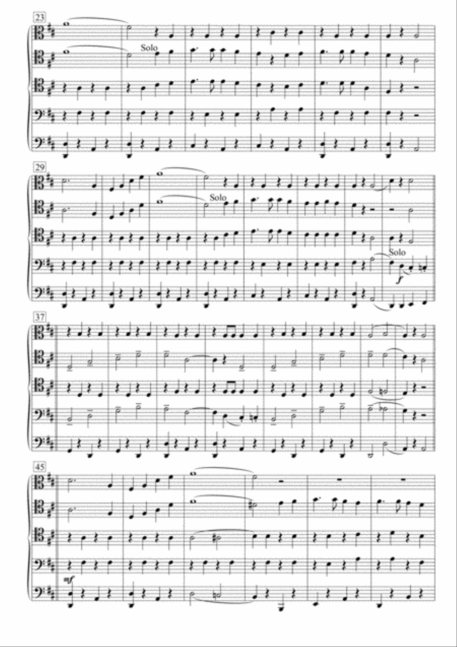 Das Ist Die Liebe Der Matrosen Brass Quintet scores gallery preview page 3