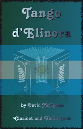 Book cover for Tango d'Elinora, for Clarinet and Violin Duet