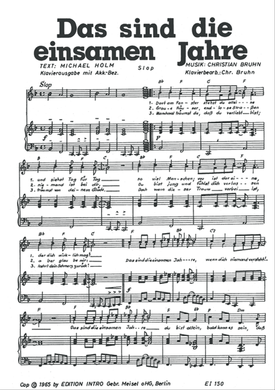 Das sind die einsamen Jahre Voice scores gallery preview page 3