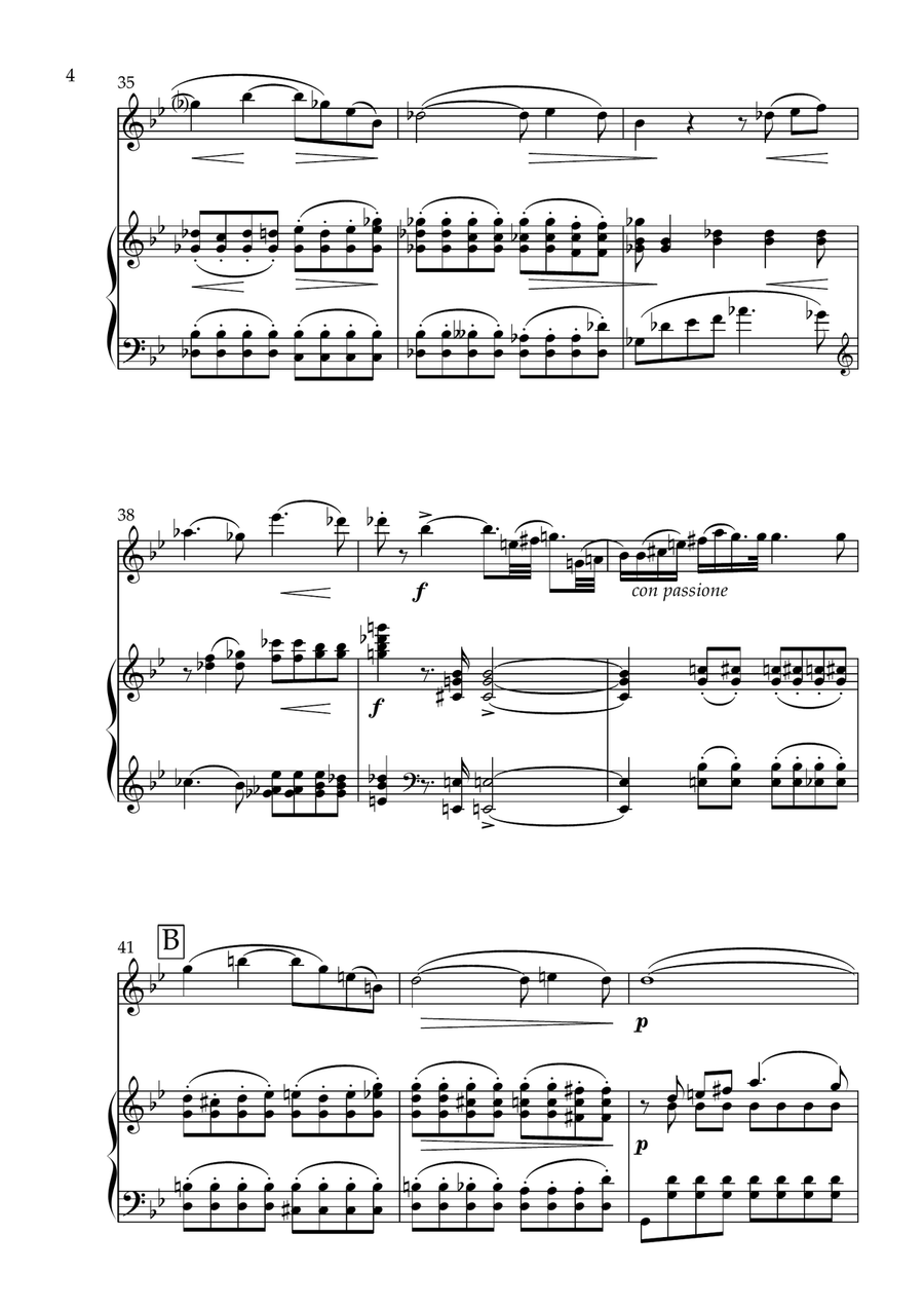 Romance Piano scores gallery preview page 4