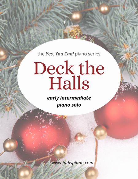 Deck The Halls - Intermediate Piano Solo image number null