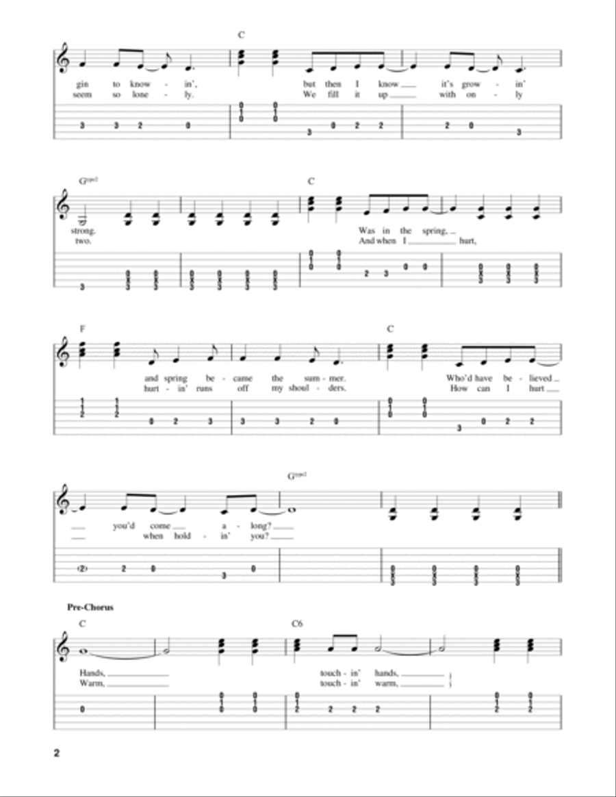 Sweet Caroline Acoustic Guitar scores gallery preview page 2