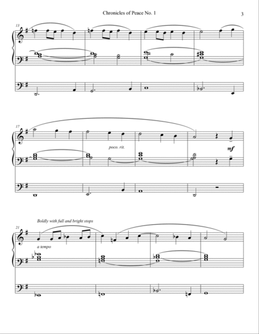 Chronicles of Peace Nos. 1-5 - Solo Organ Book image number null