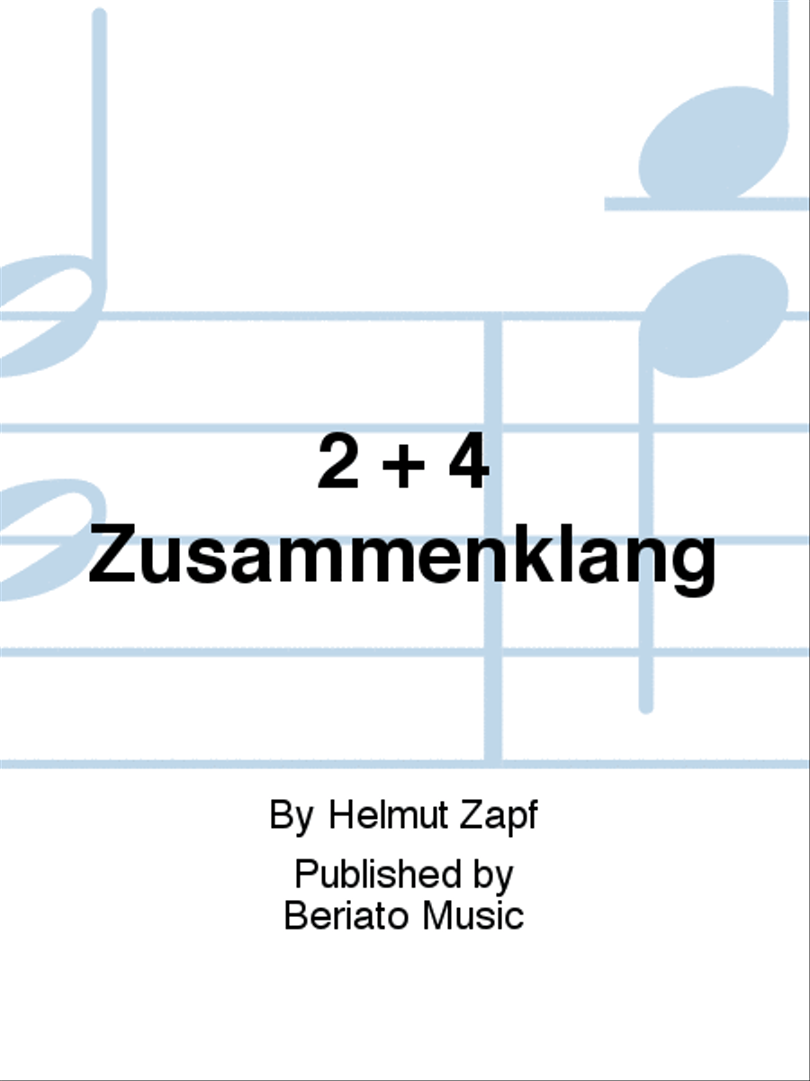 2 + 4 Zusammenklang Chamber Music scores gallery preview page 1