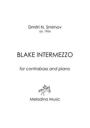 Blake Intermezzo for double bass and piano