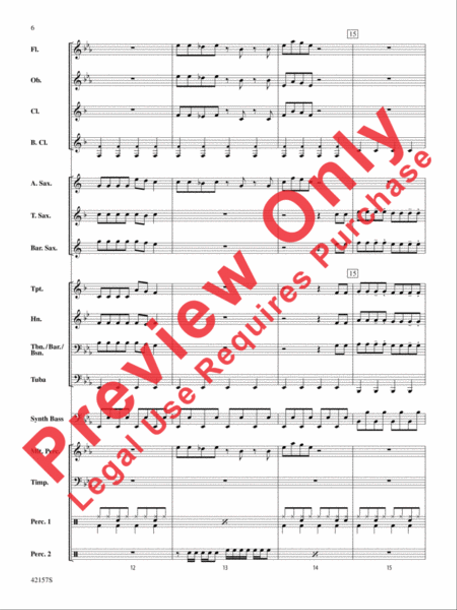 Funkytown Funkytown Concert Band scores gallery preview page 6