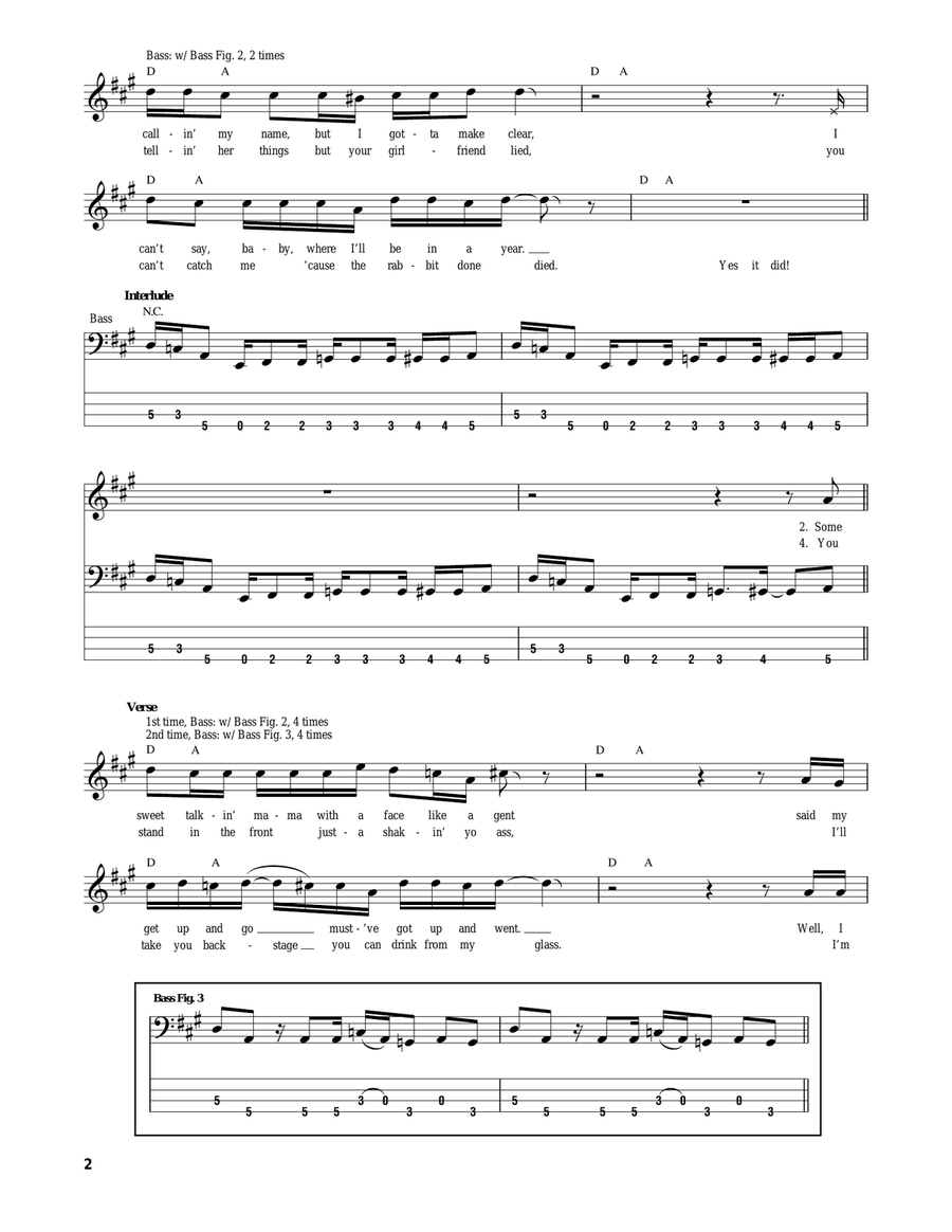 Sweet Emotion Acoustic Guitar scores gallery preview page 2