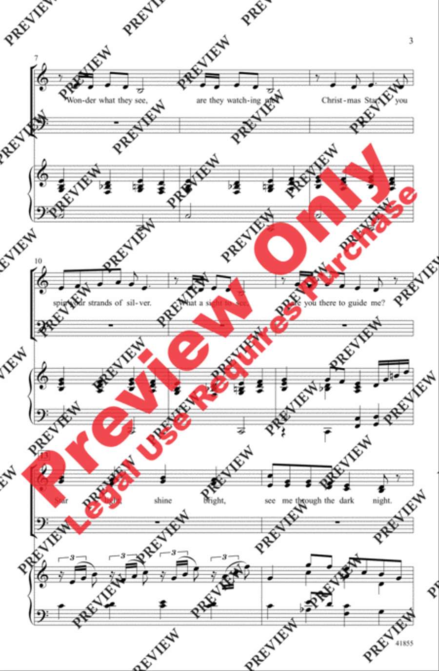 Christmas Star (from Home Alone 2) 4-Part scores gallery preview page 3