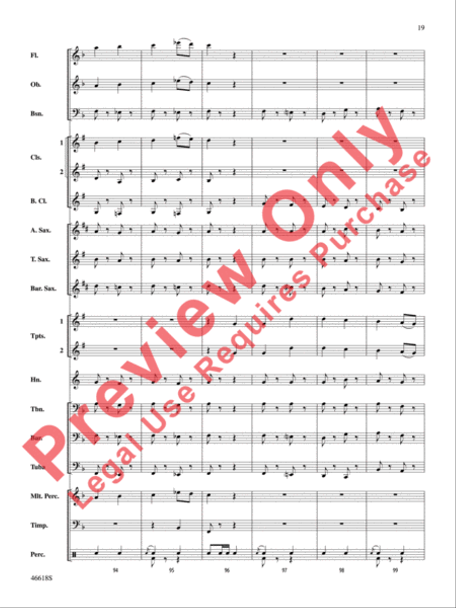 A Ralph Vaughan Williams Portrait Concert Band scores gallery preview page 20