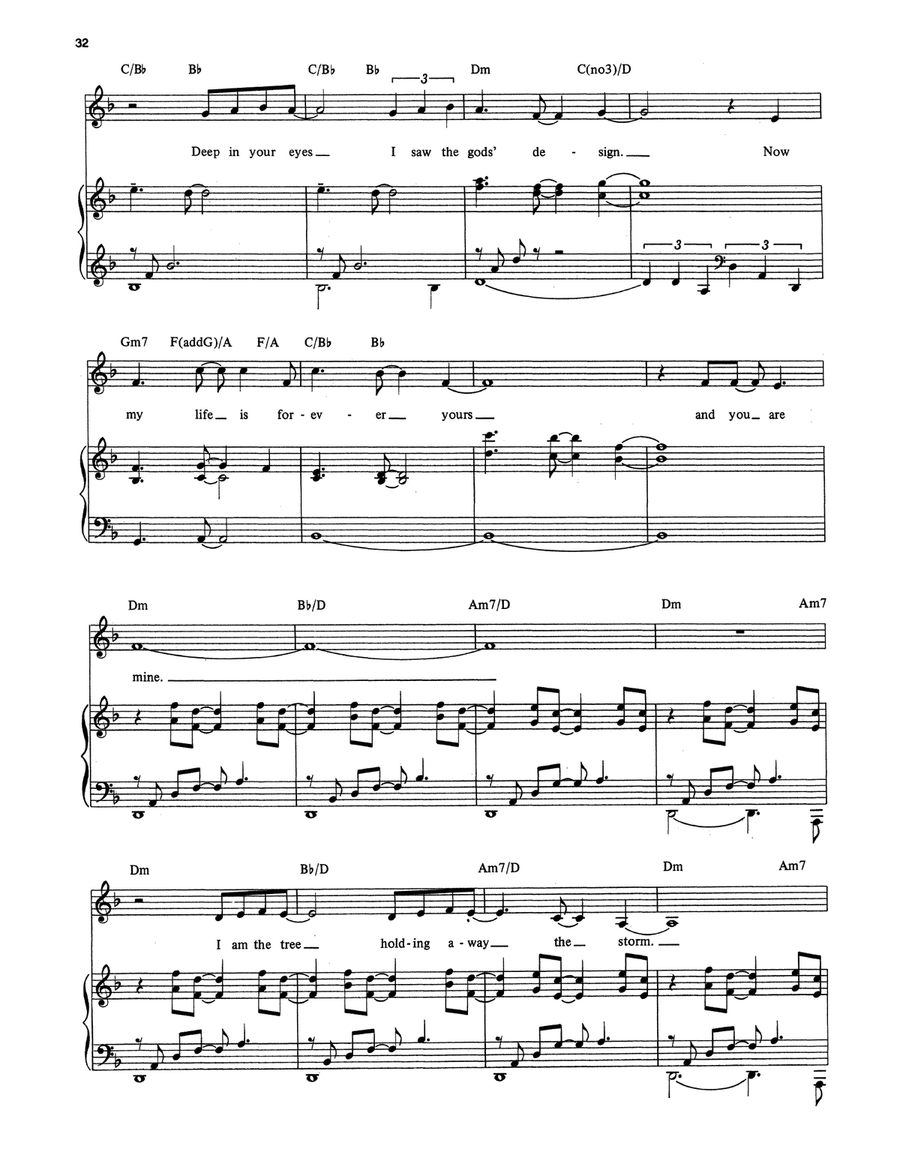 Forever Yours (from Once on This Island) Piano, Vocal scores gallery preview page 2