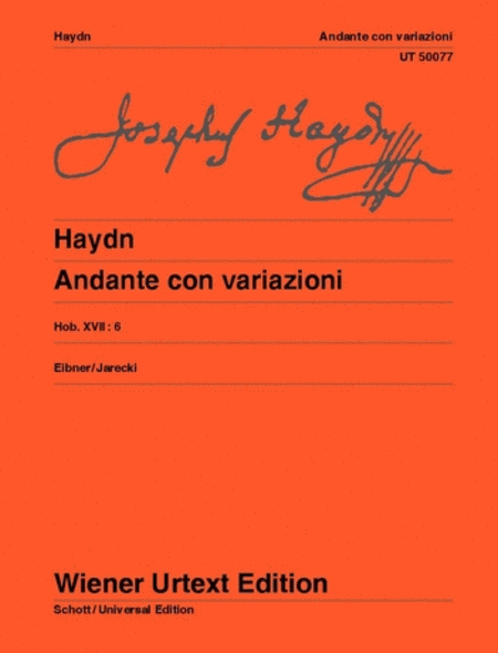 Franz Joseph Haydn : Andante Con Variazioni, Urtext