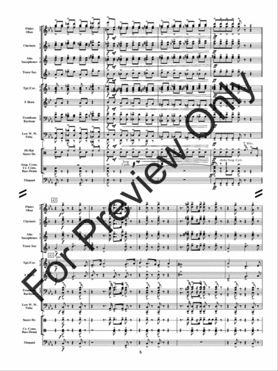 Mobbusters (Score) Concert Band scores gallery preview page 8