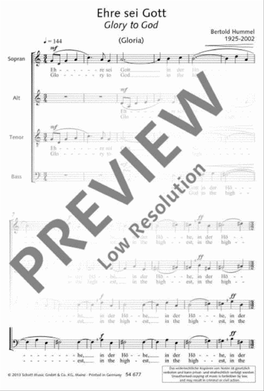 Glory to God (Gloria) A Cappella scores gallery preview page 6